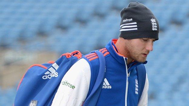 Nottinghamshire and England fast bowler Stuart Broad