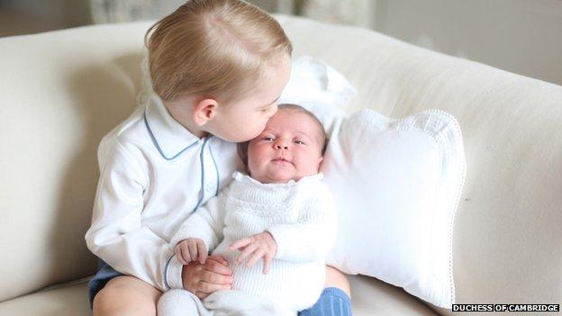 Prince George and Princess Charlotte