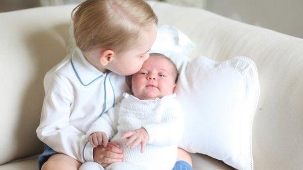 Prince George and Princess Charlotte