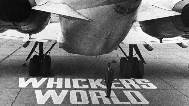 Alan Whicker from opening sequence of Whicker's World