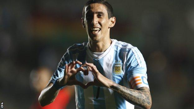 Argetina winger Angel Di Maria