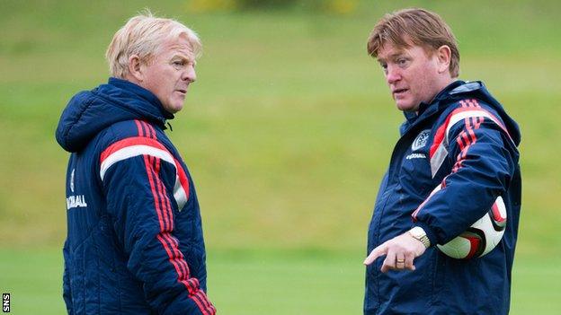 Stuart McCall (right) took charge of Rangers in March