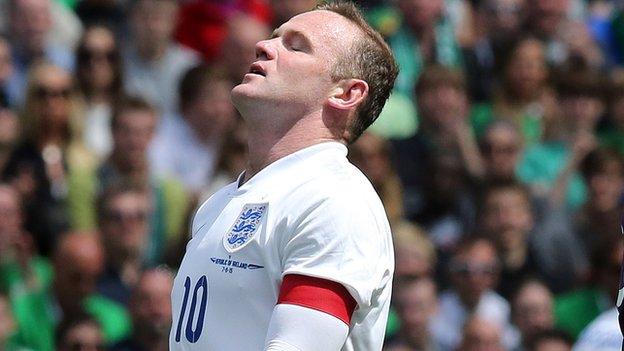 England striker Wayne Rooney