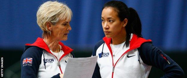 Judy Murray and Anne Keothavong