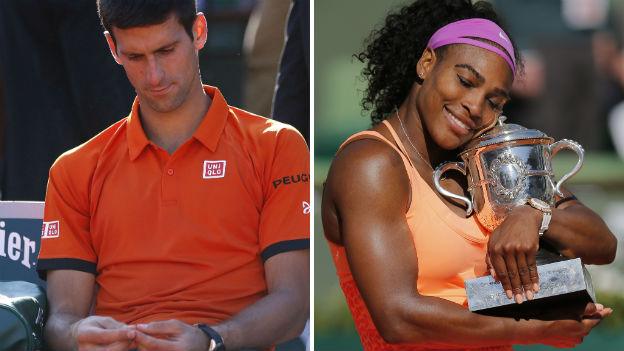 Novak Djokovic and Serena Williams