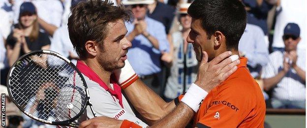 Novak Djokovic and Stan Wawrinka