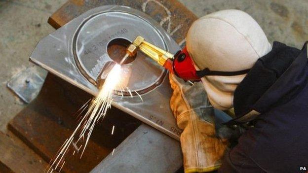 man working in factory