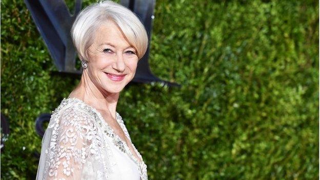 Dame Helen Mirren at the Tony awards