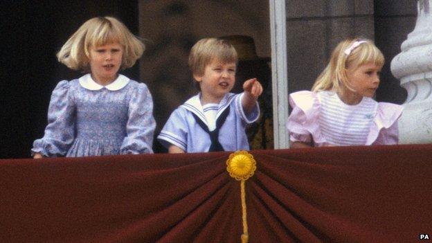 Zara Phillips, Prince William and Lady Rose Windsor