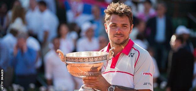 French Open champion Stanislas Wawrinka