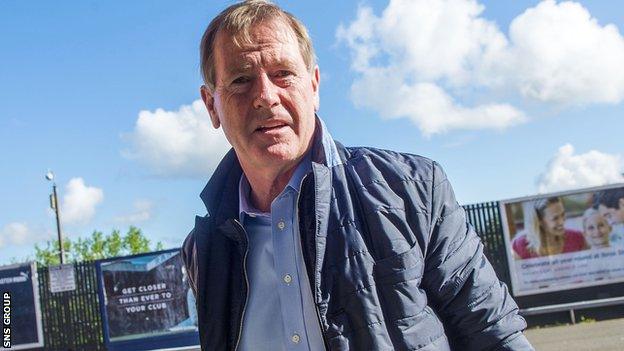 Rangers chairman Dave King arrives at Ibrox