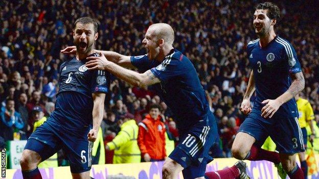 Shaun Maloney (left) scored the only goal when Scotland last played Republic of Ireland