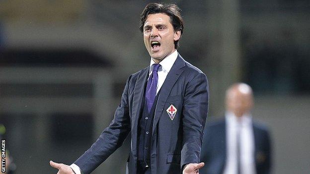 Fiorentina head coach Vincenzo Montella