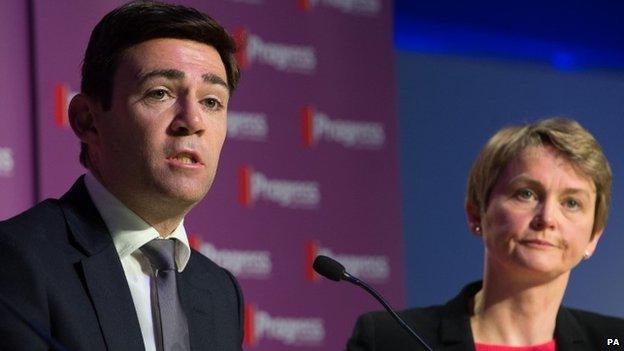 Andy Burnham and Yvette Cooper