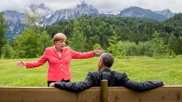 Merkel and Obama