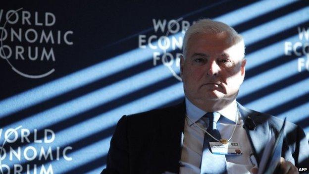 File picture of Ricardo Martinelli as he attends the session "The New Latin America Context" at the World Economic Forum in Davos on 22 January, 2014