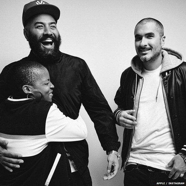 Julie Adenuga, Ebro Darden and Zane Lowe