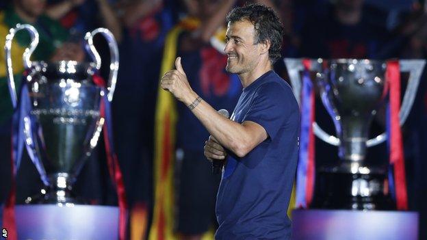 Barcelona coach Luis Enrique