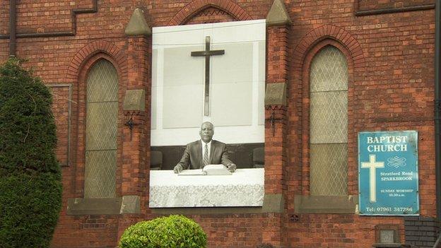 Photographs celebrating document the social history of migrant communities being exhibited on the streets of Birmingham