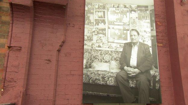 Photographs celebrating document the social history of migrant communities being exhibited on the streets of Birmingham