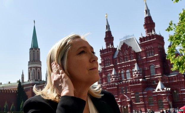 French National Front Leader Marine Le Pen visited Moscow on 26 May