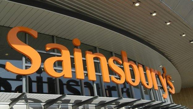 Sainsbury's store sign