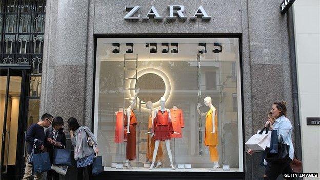 Zara store front in France