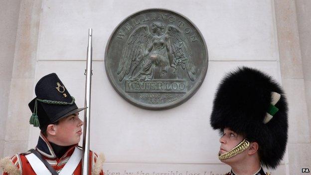 A memorial in honour of the thousands of soldiers who fought and died in the Battle of Waterloo