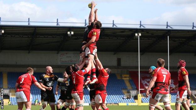 London Welsh v Wasps at the Kassam Stadium