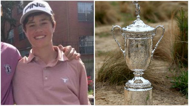 Cole Hammer and US Open trophy