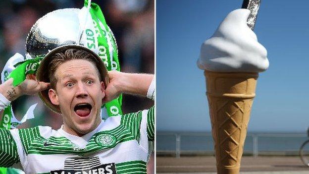 Kris Commons and an Ice Cream