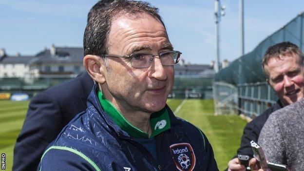 Republic of Ireland manager Martin O'Neill says he is "fine" after being involved in a car accident