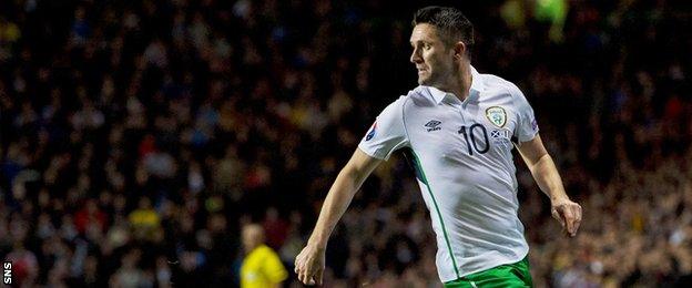 Republic of Ireland striker Robbie Keane