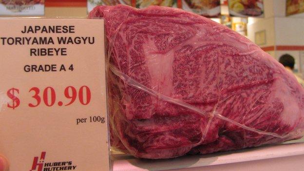 Japanese Toriyama Wagyu Ribeye on sale at Hubers