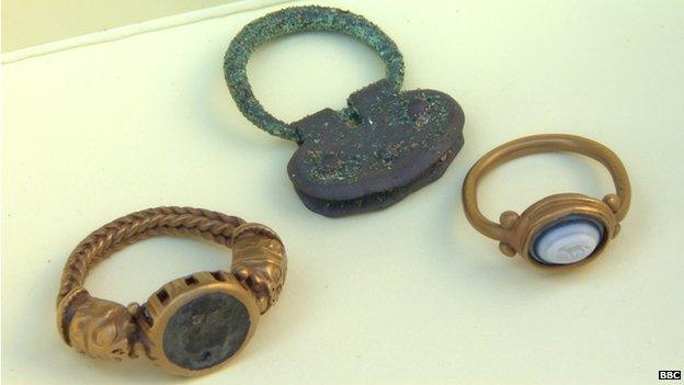 Roman artefacts found by Brian Murray