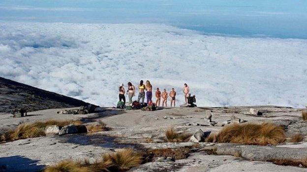 The group on Mount Kinabalu