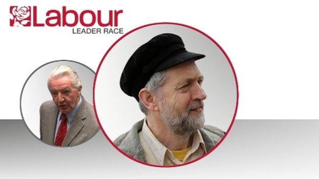 Dennis Skinner and Jeremy Corbyn