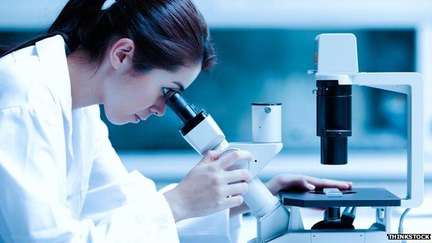 Woman in laboratory