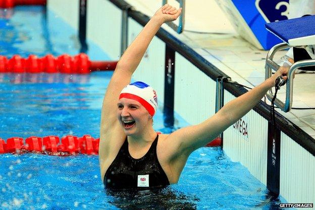 Rebecca Adlington at the Beijing 2008 Olympic Games