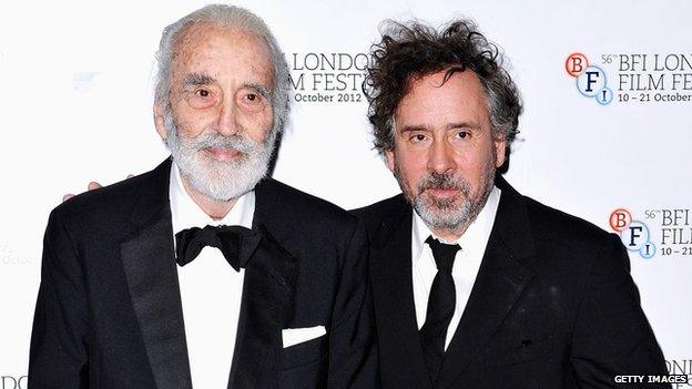 Christopher Lee and Tim Burton