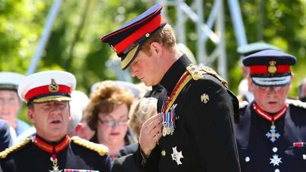 Prince Harry at the National Memorial Arboretum