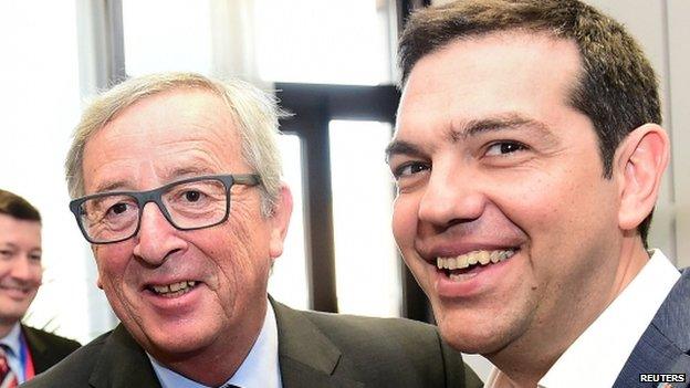 Mr Tsipras met European Commission President Jean-Claude Juncker on Thursday