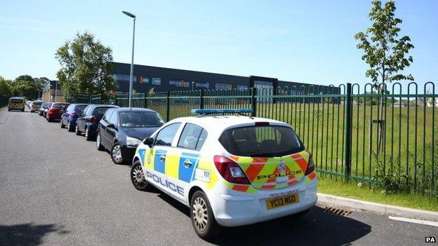 Police car outside school