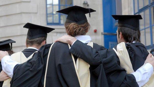 Graduates celebrating