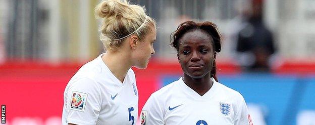 Eniola Aluko and Steph Houghton