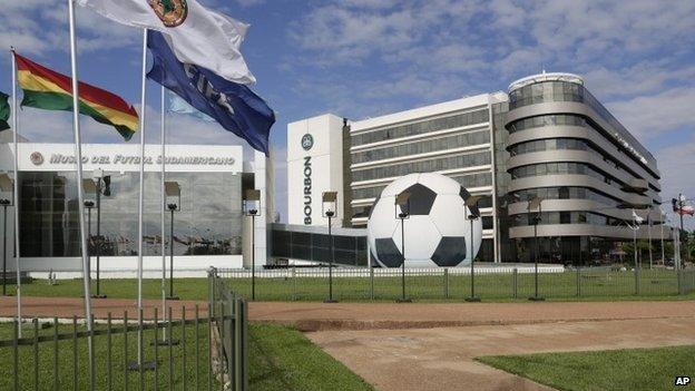 The Conmebol headquarters in in Asuncion, Paraguay