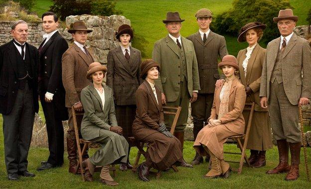 The cast of Downton Abbey