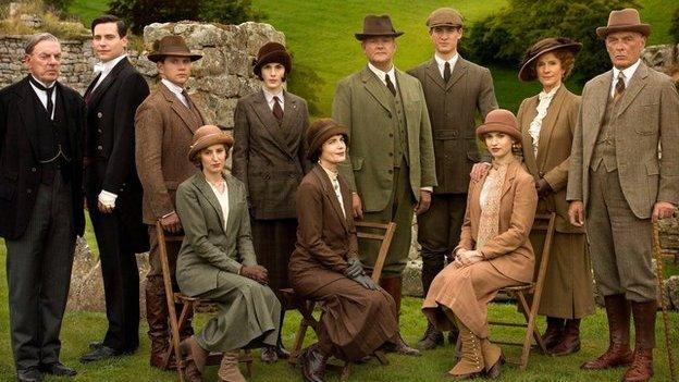 The cast of Downton Abbey