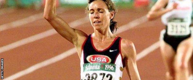 Mary Slaney at the 1996 Atlanta Olympics