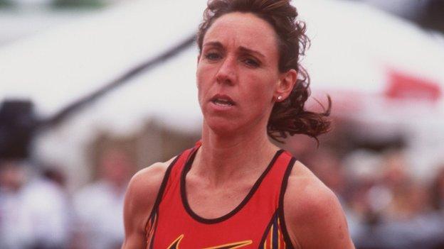 Mary Slaney at the 1997 World Indoor Championships